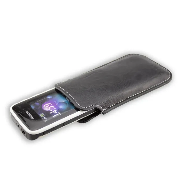 caseroxx Business-Line Nokia 2690 custodia marsupio nero pelle