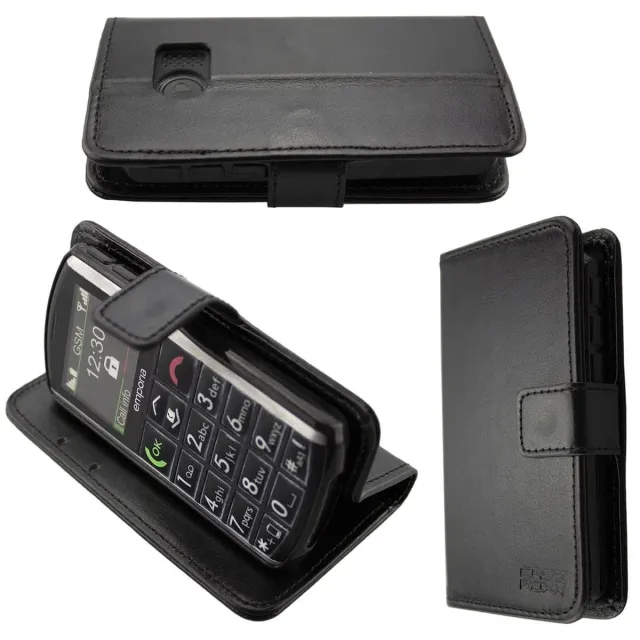 caseroxx Bookstyle Emporia Pure V25 custodia a libro nera