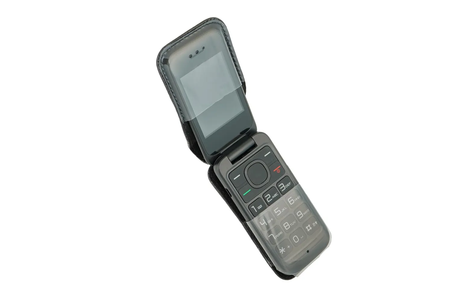 caseroxx Alcatel 2053D 2057 borsa pelle nero