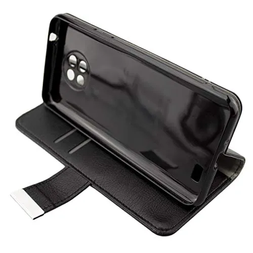 caseroxx Bookstyle custodia libro Oukitel C19 nera portacarte
