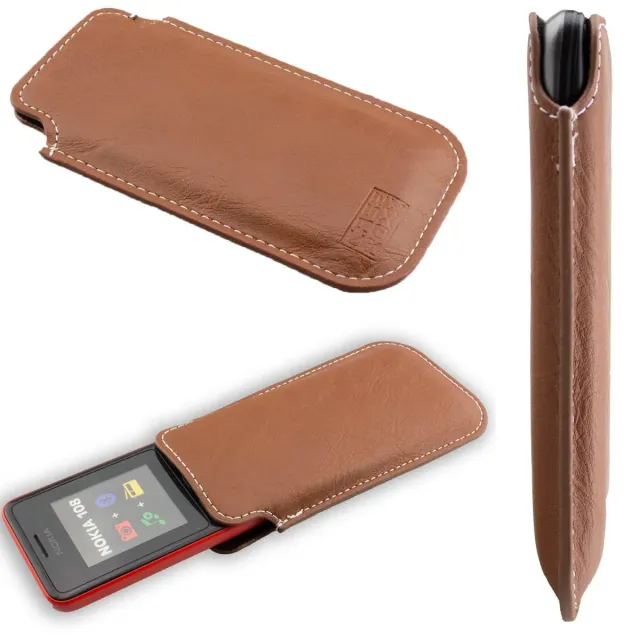 caseroxx Business-Line 108 custodia tasca marrone ecopelle
