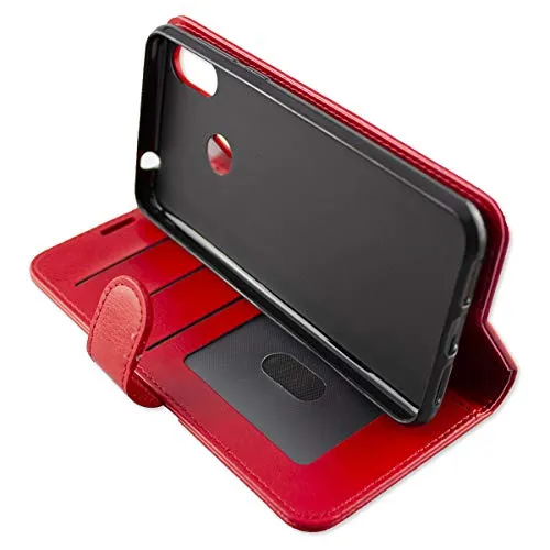 caseroxx Bookstyle Cubot P20 custodia rosso portacarte