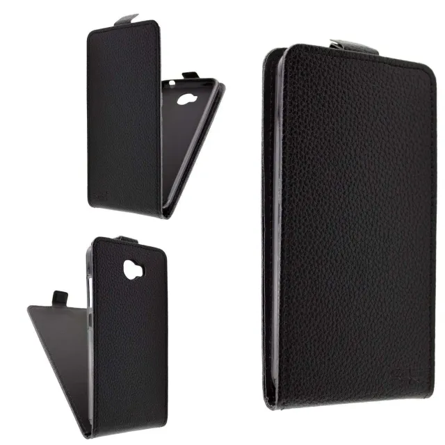 caseroxx Archos 50 Cobalt flip cover nera magnetica