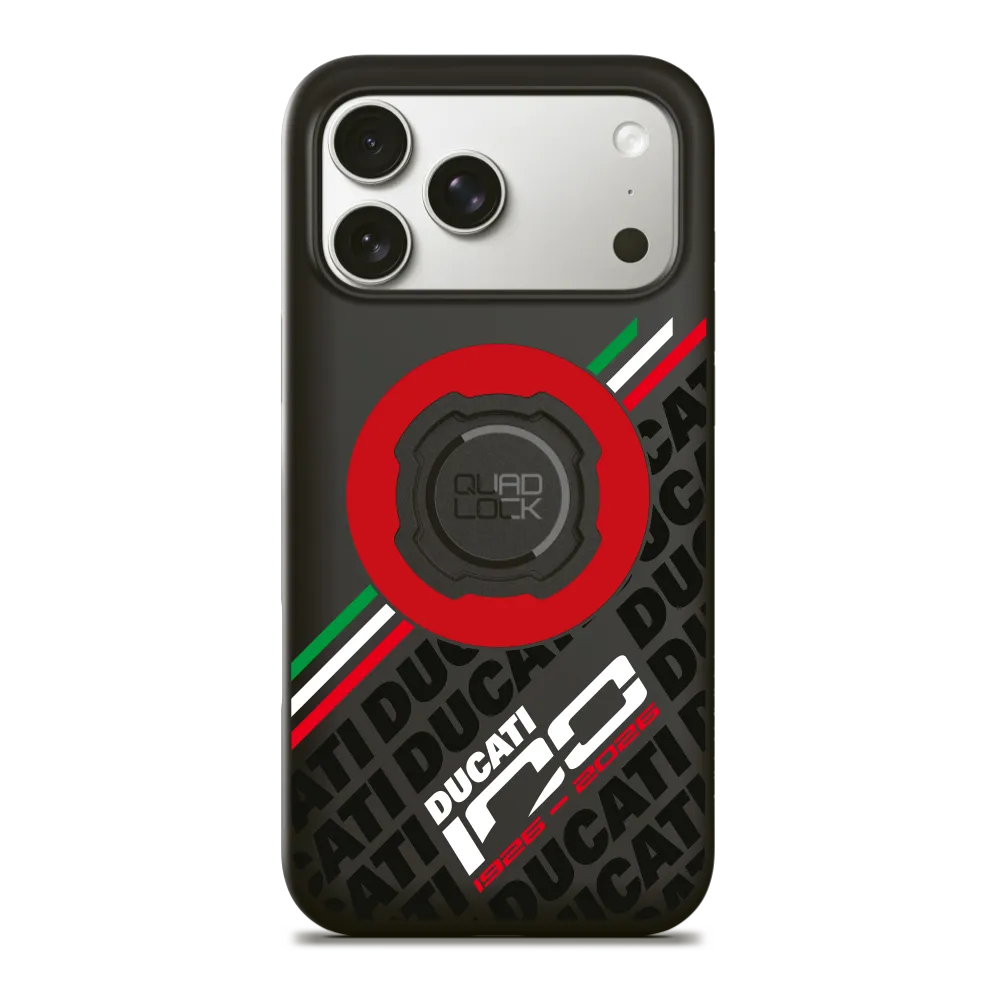 Quad Lock MAG Custodia Ducati 100 Years iPhone 16