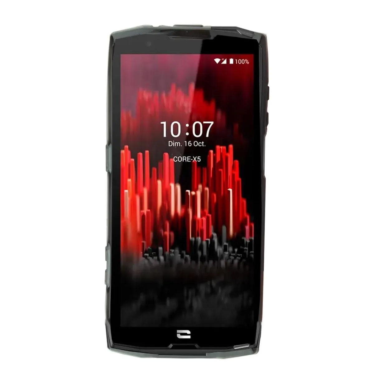 caseroxx Crosscall Core-X5 cover TPU nera antiurto