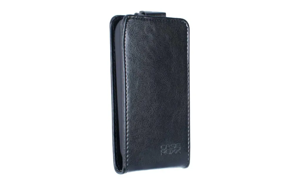 caseroxx Doro 1380 1381 flip cover nera magnetica