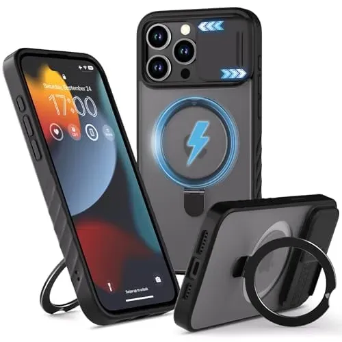CloudValley iPhone 15 Pro Max cover magnetica MagSafe nera
