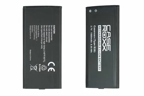 caseroxx Cat B26 batteria ricambio 1500 mAh litio lunga durata