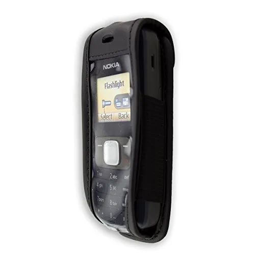 caseroxx Nokia 1209 custodia cintura vera pelle nero