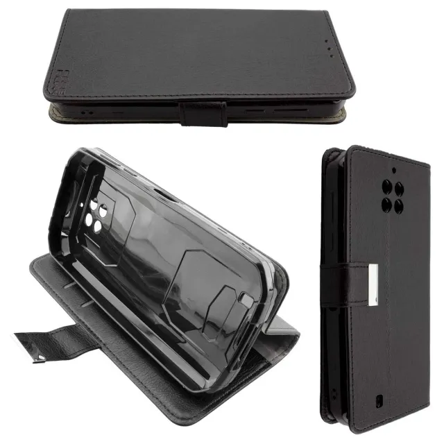 caseroxx Oukitel WP6 custodia a libro nera portacarte