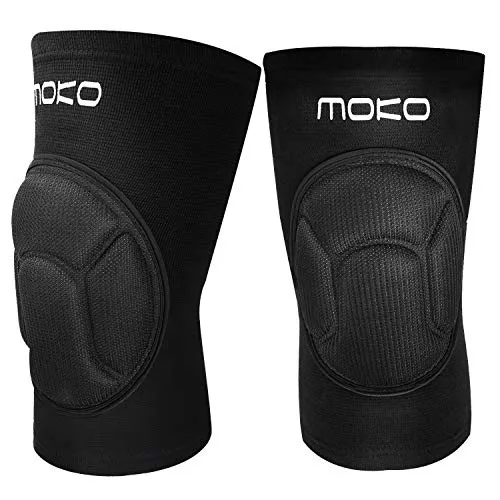 MoKo Ginocchiera Sportiva Cotone M Nera 2 Pezzi Traspirante