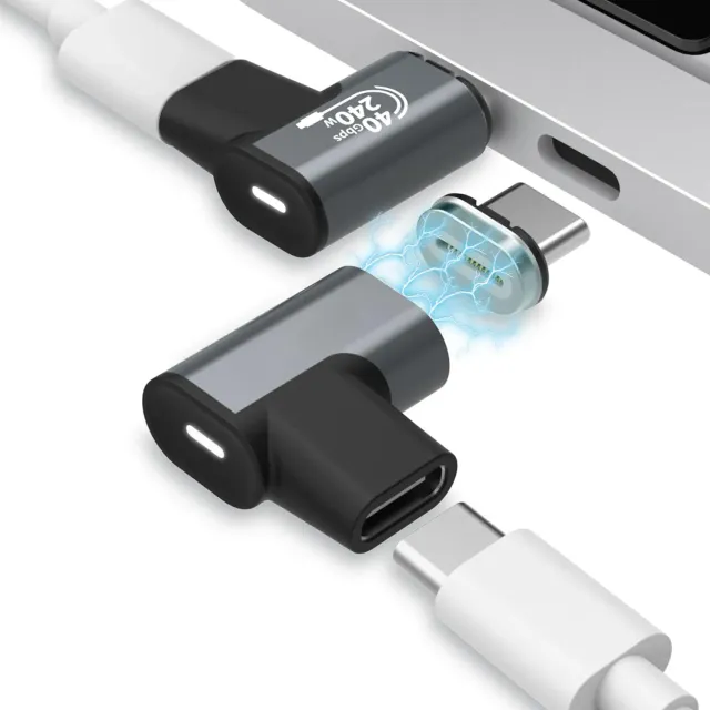 MoKo Adattatore Magnetico USB C 90° 240W 2 Pezzi