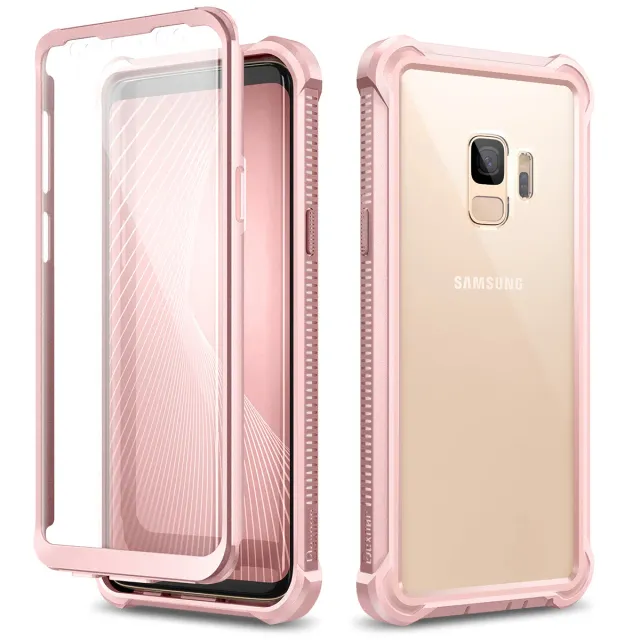 Dexnor Samsung Galaxy S9 cover rosa con pellicola antiurto