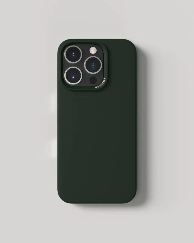 Nudient Thin Case iPhone 16 Pro cover Moss Green leggera