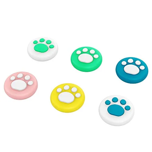 MoKo Switch gommini joystick zampa gatto 6 pezzi silicone