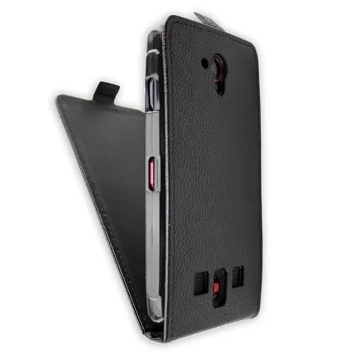 caseroxx Flip Cover Crosscall Trekker-X3 nera magnetica