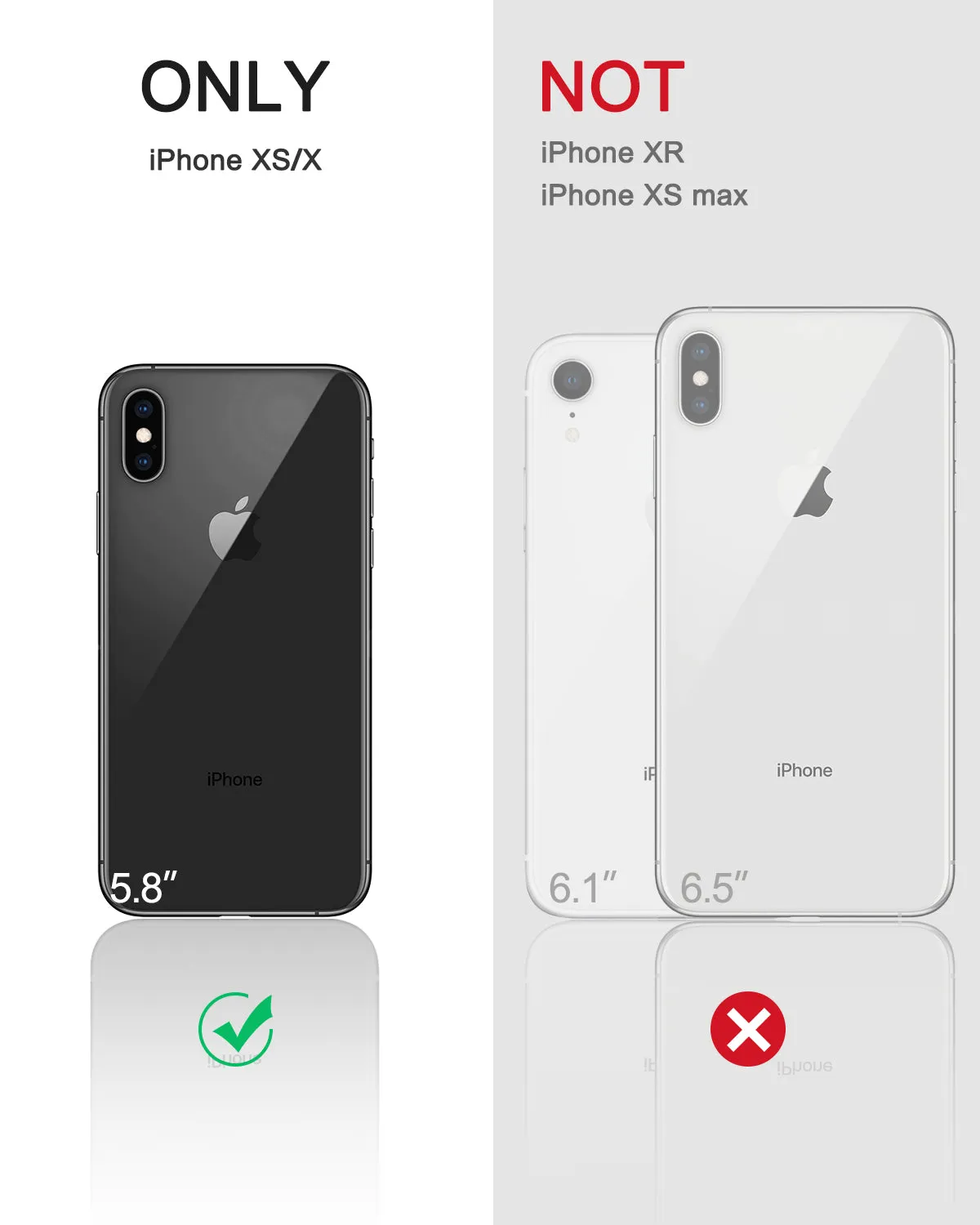 Dexnor iPhone X/XS cover rugged nera antiurto