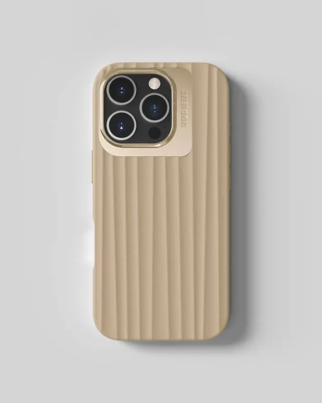 Nudient Bold Case cover iPhone 16 Pro Wool Beige MagSafe