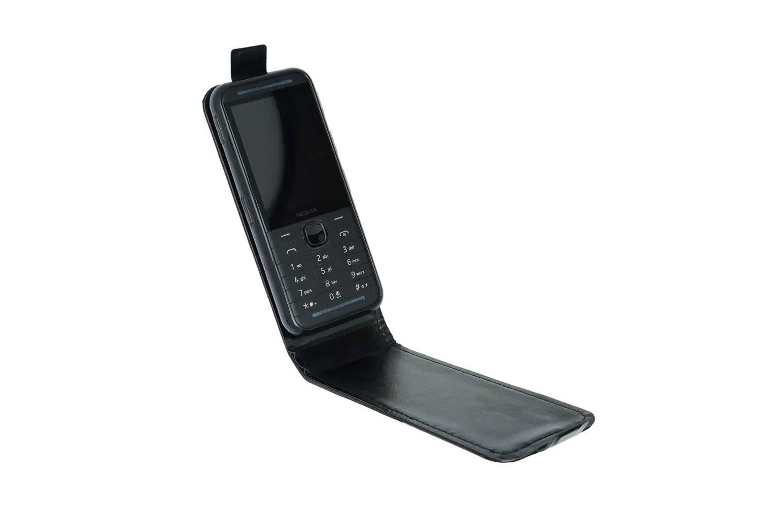caseroxx Flip Cover Nokia 5310 (2024) custodia nero pelle
