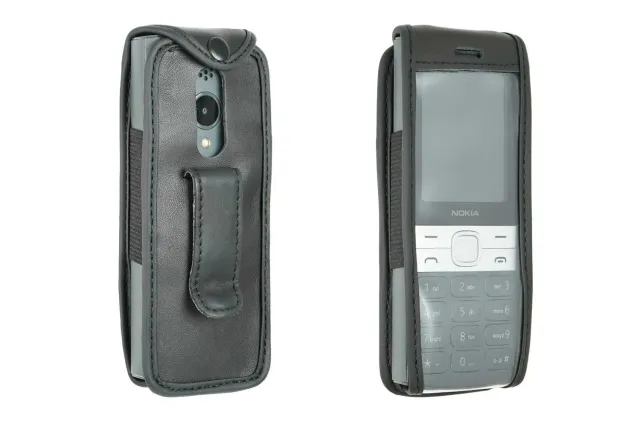 caseroxx Pelle fondina Nokia 150 2023 nera con finestra