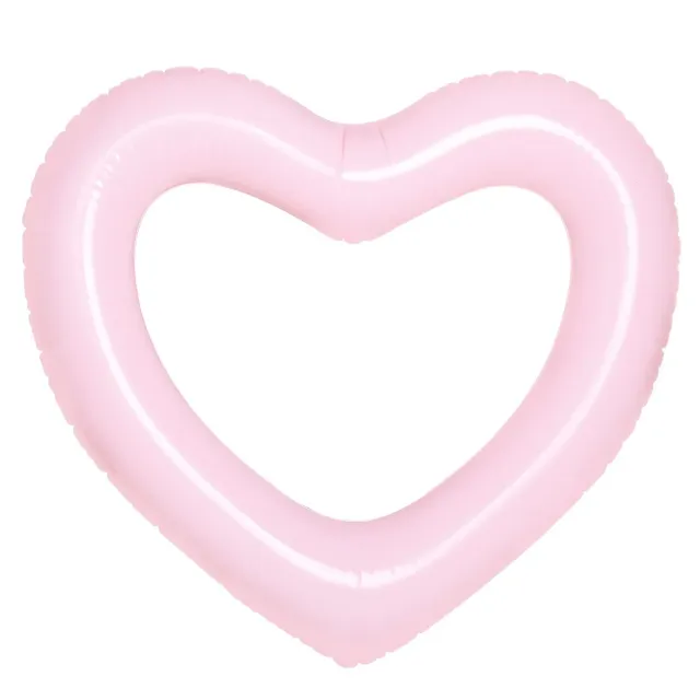 MoKo ciambella cuore gonfiabile PVC fino 200 kg tinta unita