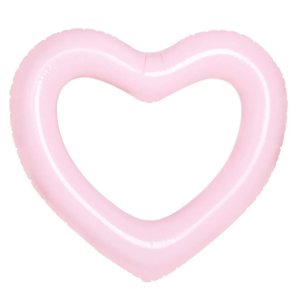 MoKo ciambella cuore gonfiabile PVC fino 200 kg tinta unita