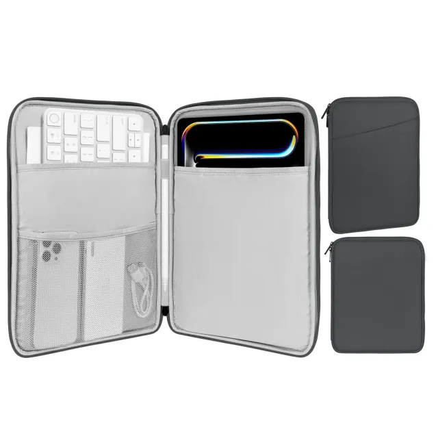 MoKo borsa sleeve tablet 9-11 pollici grigio scuro imbottita