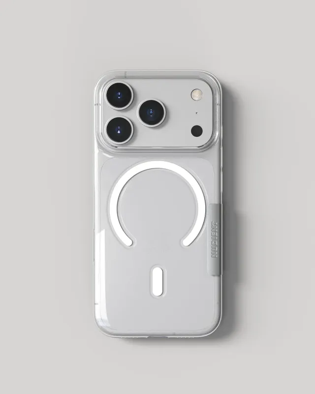 Nudient Thin Case cover iPhone 18 Pro trasparente MagSafe sottile