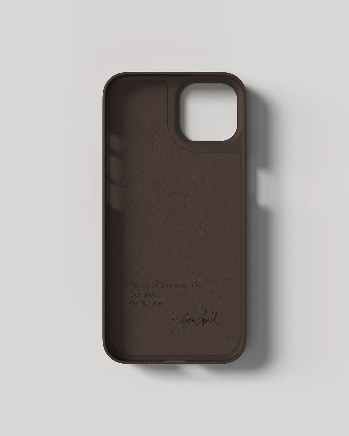Nudient Thin Case custodia iPhone 14 Dark Brown sottile