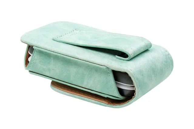 caseroxx Leva E20 E22 E30 L20 L30 custodia pelle azzurra
