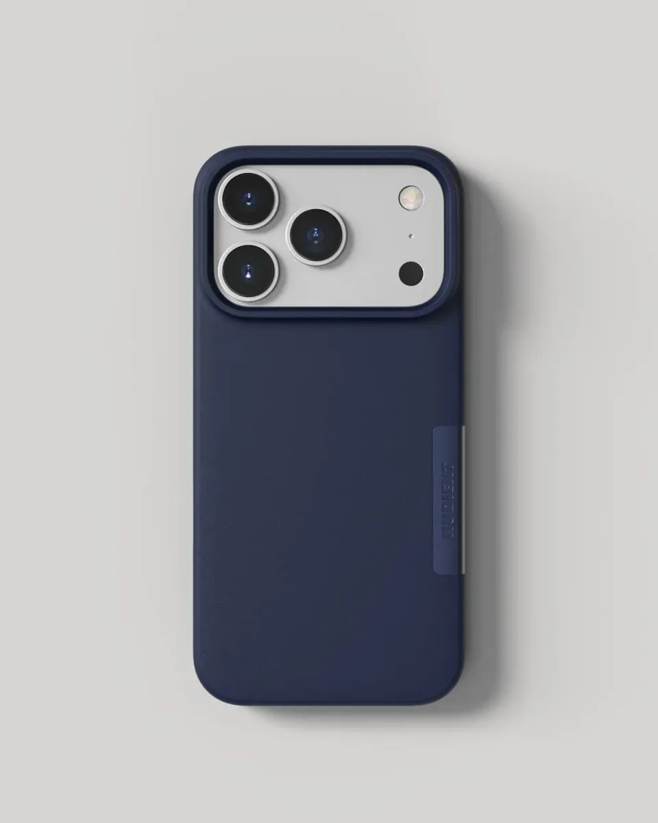 Nudient Thin Case iPhone 17 Pro cover Ocean Blue sottile