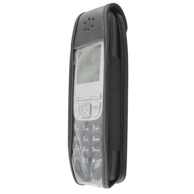 caseroxx Gigaset A415 custodia pelle nera con clip