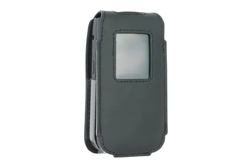 caseroxx Nokia 2720 Flip custodia cintura pelle vera nera