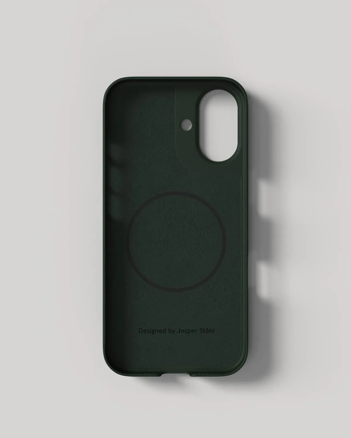Nudient Thin Case iPhone 17 cover Moss Green MagSafe