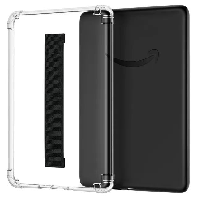 MoKo Cover Kindle Paperwhite 12ª gen 7" nero trasparente TPU