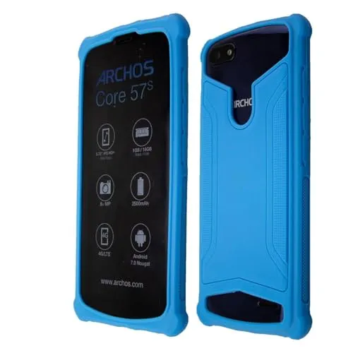 caseroxx TPU custodia Archos Core 57s azzurro antiurto
