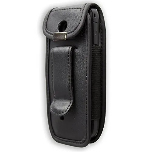 caseroxx Nokia C2-01 custodia cintura nera vera pelle