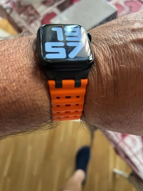 MoKo Ocean Apple Watch 49mm cinturino nero impermeabile