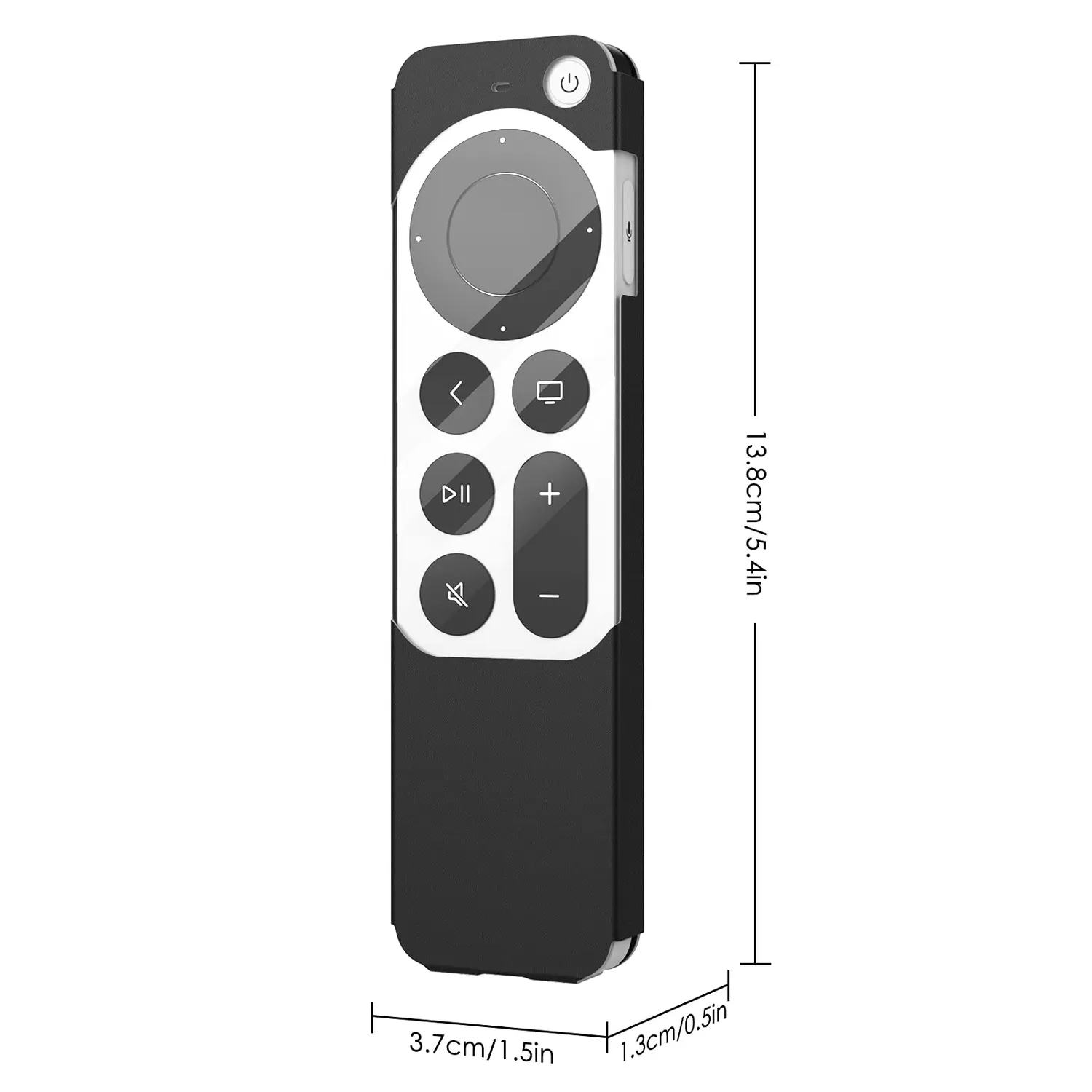 MoKo Apple TV 4K 2021 custodia telecomando nera pelle
