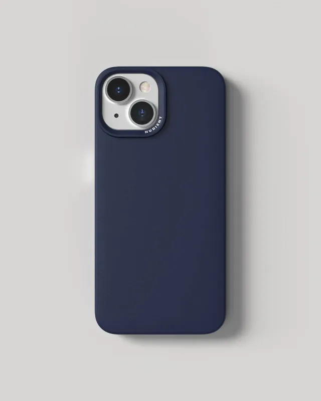 Nudient Thin Case cover iPhone 15 Ocean Blue MagSafe sottile