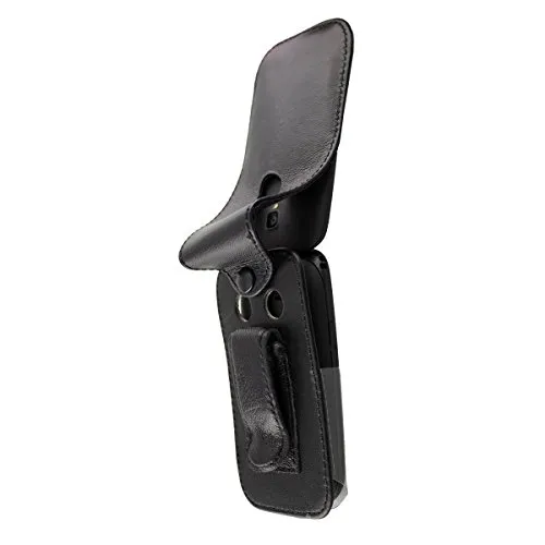 caseroxx Komu C2 fondina con clip vera pelle nero
