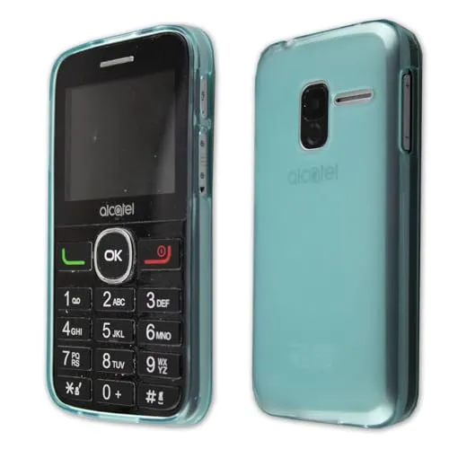 caseroxx Alcatel 2008G cover TPU azzurro antishock