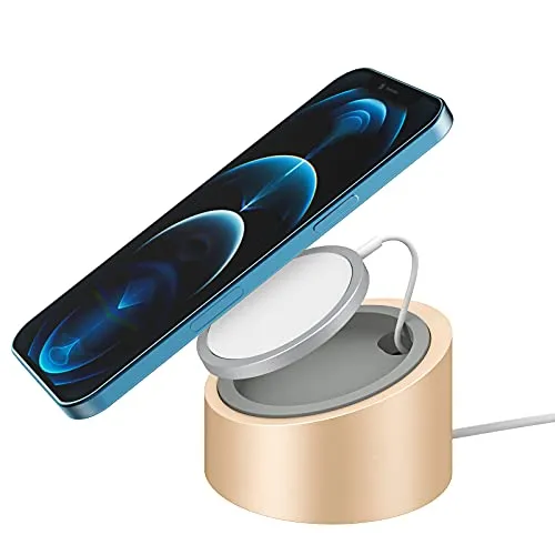 MoKo iPhone 12 supporto magnetico alluminio oro MagSafe