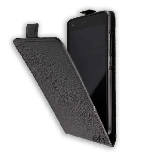 caseroxx Bush D4 5 Inch flip cover nero magnetica