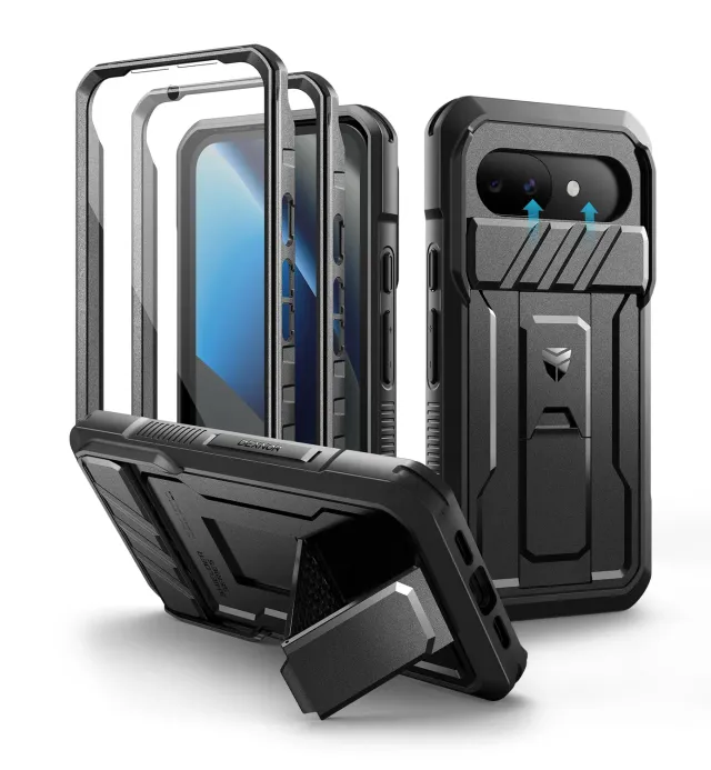Dexnor Pixel 10a cover nera rugged con copri camera