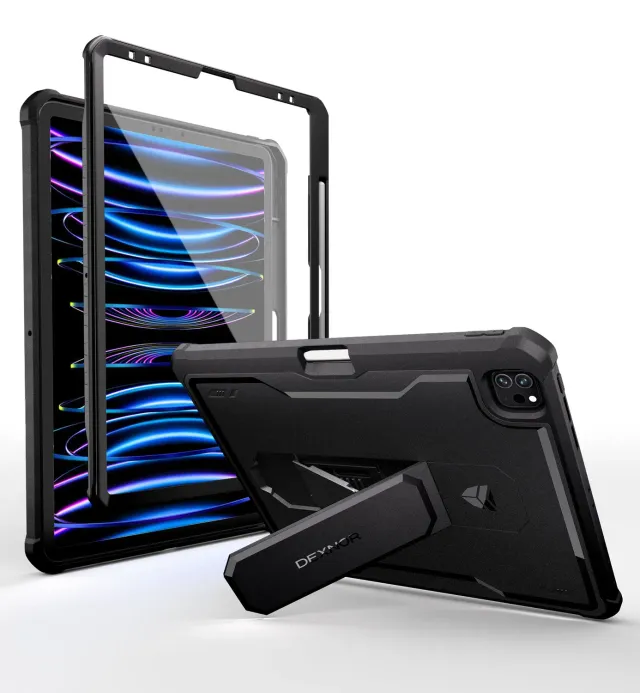 Dexnor iPad Pro 12.9 2020-2022 cover nera con pellicola