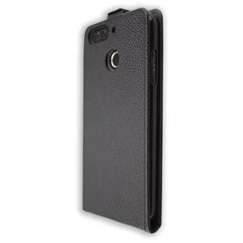 caseroxx Flip Cover Bush Spira D5 5.5 custodia nero magnetica