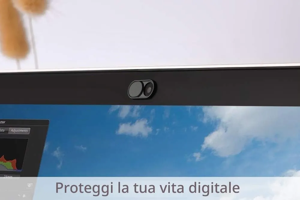 CloudValley Copri Webcam Adesivo 3 Pezzi Nero Sottile
