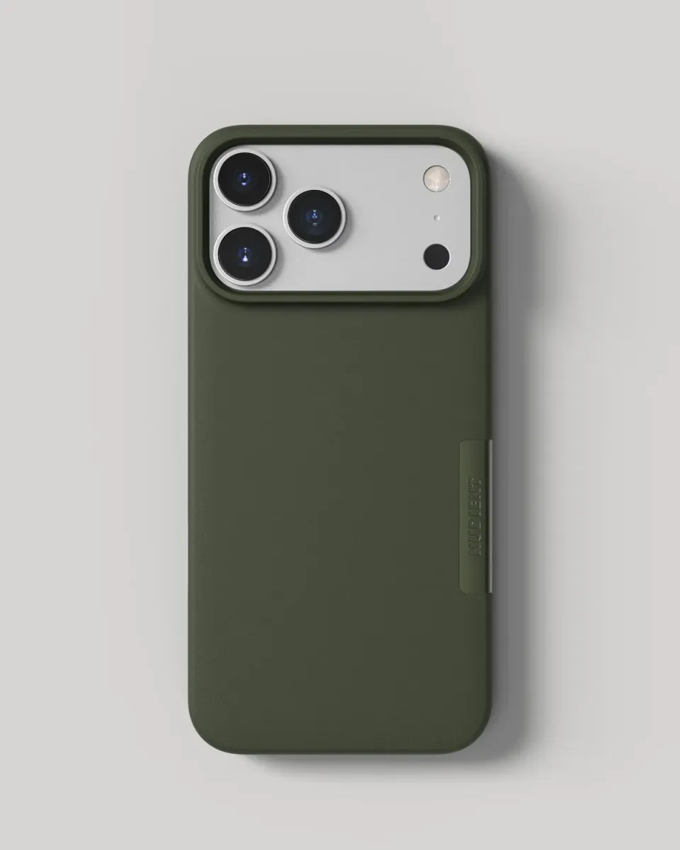 Nudient Thin Case iPhone 18 Pro Max cover Pine Green sottile