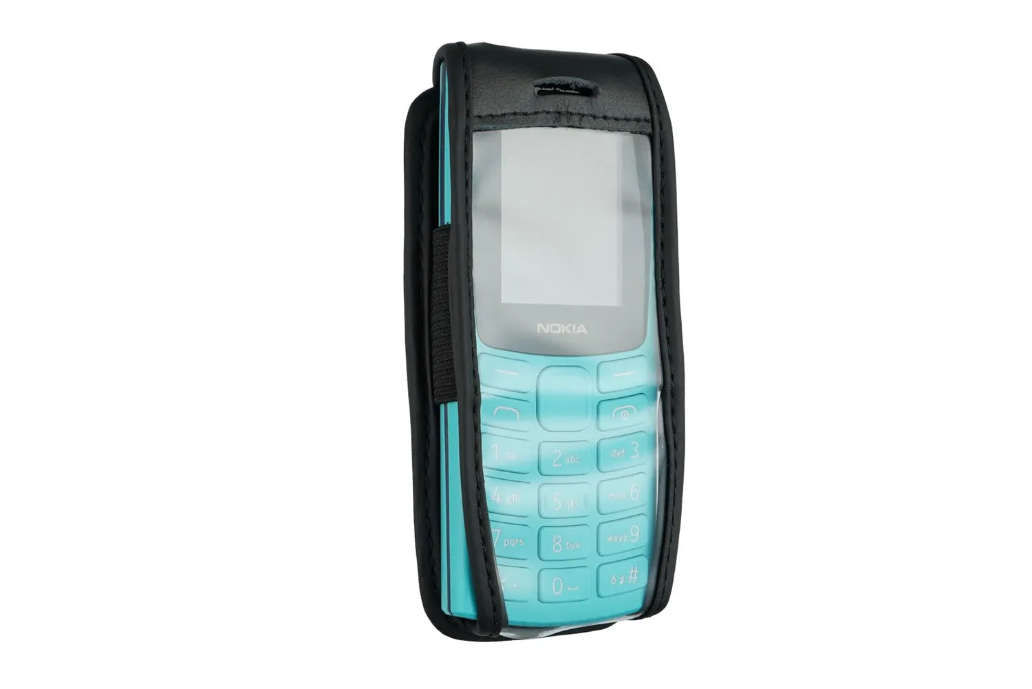 caseroxx Nokia 105 106 2G borsello pelle nero clip